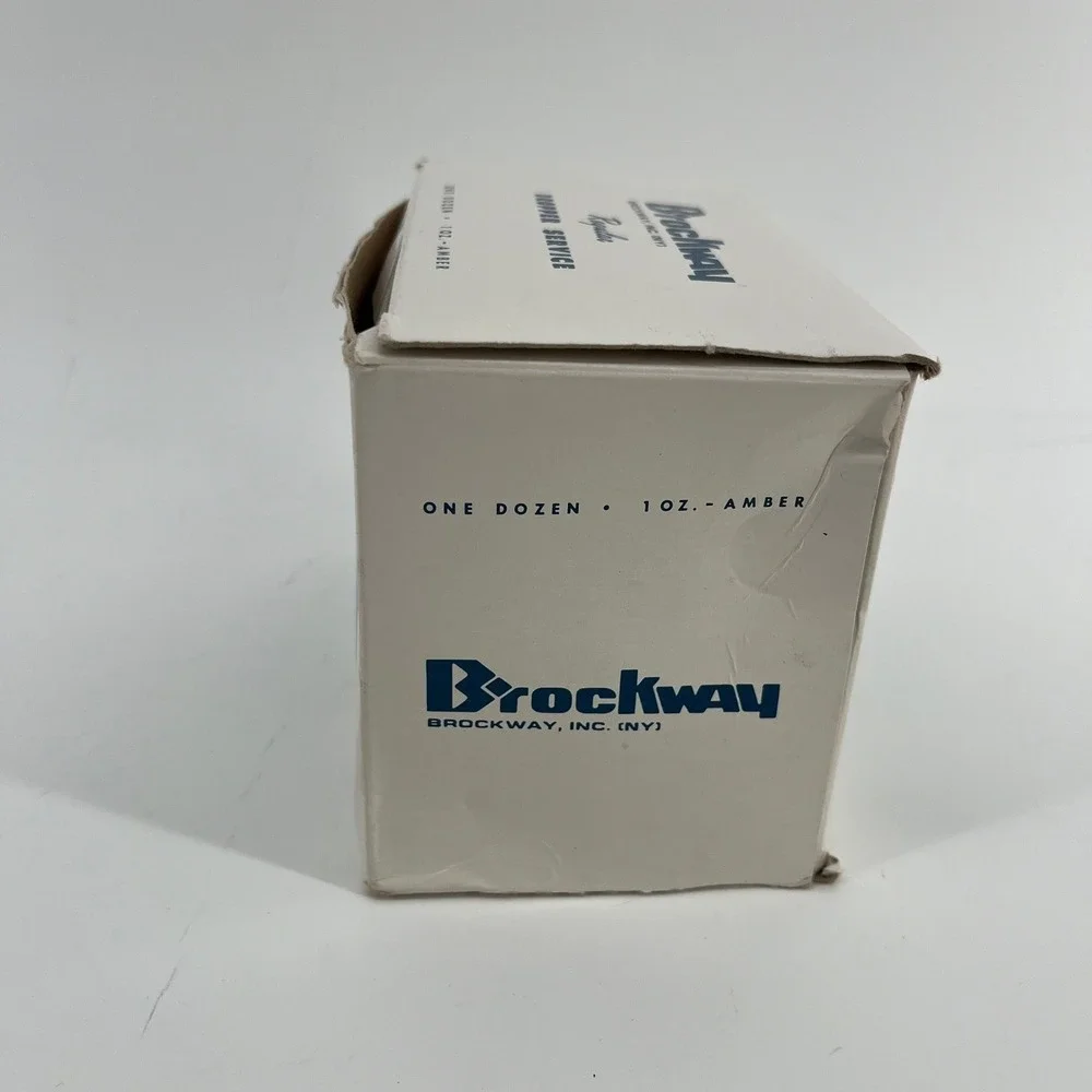 Brockway Dropper Service Amber Glass Bottles 1oz 12 Pack Vintage - Picture 5 of 7